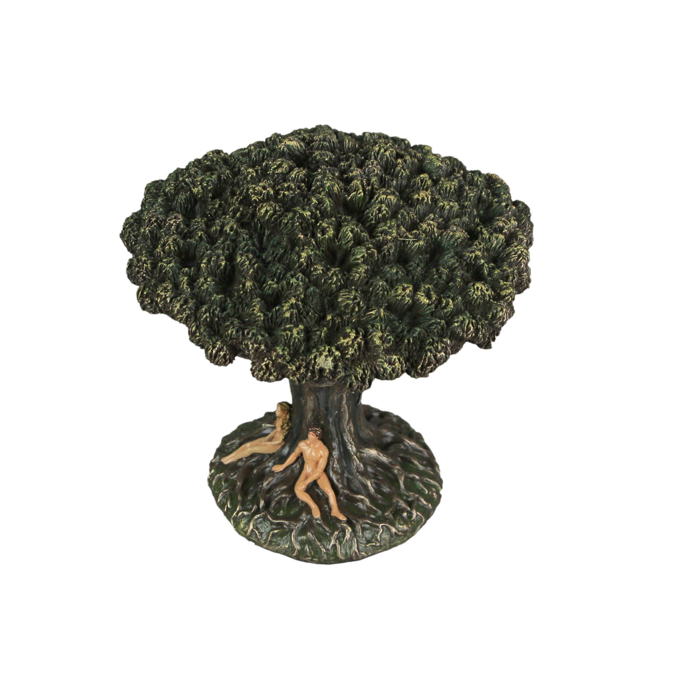 Alt View 1. Veronese Design - Hand Painted Tree of Life Origin of Man Statue 6.25 Inches High - Multicolored.