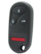 Left. Car Keys Express - Honda Keyless Entry Remote - 4 Buttons (Lock, Unlock, Trunk, and Panic) - Black.