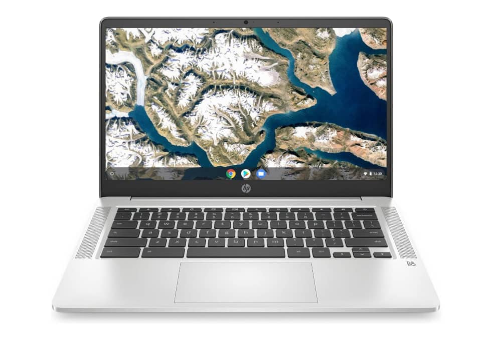 HP - 14" Chromebook Laptop with Chrome OS–Intel Pentium Processor–4GB RAM–128GB Flash Storage - Blue