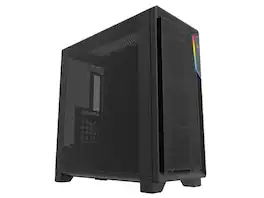Super Flower - Zillion Direct ATX Mid Tower Case, Mesh Panel, GPU Airflow, USB 3.0 & Type-C, Black Steel - Black