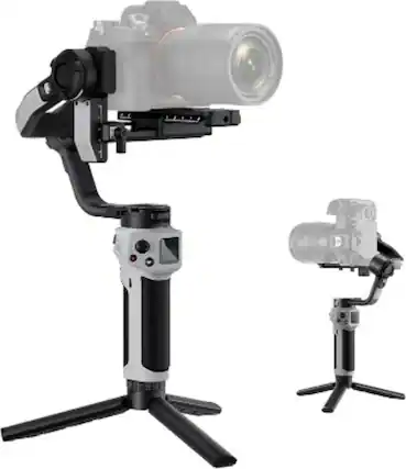 Front. Cluzine - 3-Axis Gimbal Stabilizer with 3KG Payload, Native Vertical Shooting & Bluetooth Shutter Control.