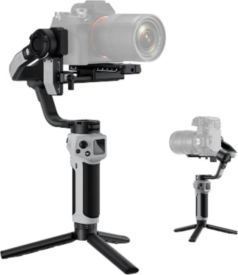 Front. Cluzine - 3-Axis Gimbal Stabilizer with 3KG Payload, Native Vertical Shooting & Bluetooth Shutter Control.