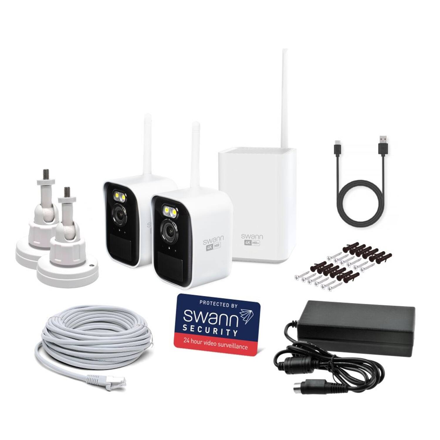 PROTECTED BY swann SECURITY 24 hour video surveillance