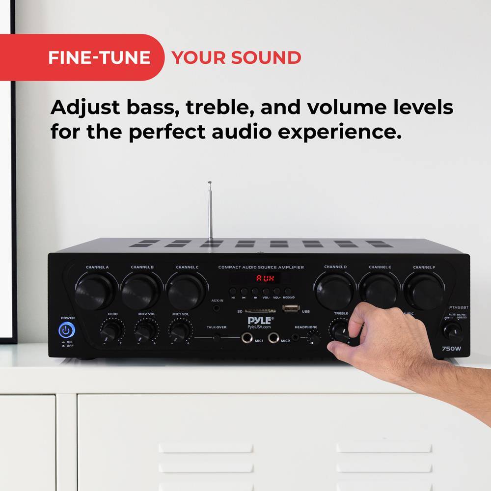 FINE-TUNE YOUR SOUND

Adjust bass, treble, and volume levels for the perfect audio experience.
