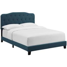 Modway - Amelia Upholstered Fabric Queen Bed - Blue
