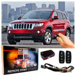 MPC - 4-Button 2-Way Remote Start Kit For 2008-2010 Jeep Grand Cherokee - Plug-n-Play - Black