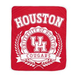 Pegasus - Houston Cougars 50" x 60" University Crest Ultra Soft Blanket - Multicolor