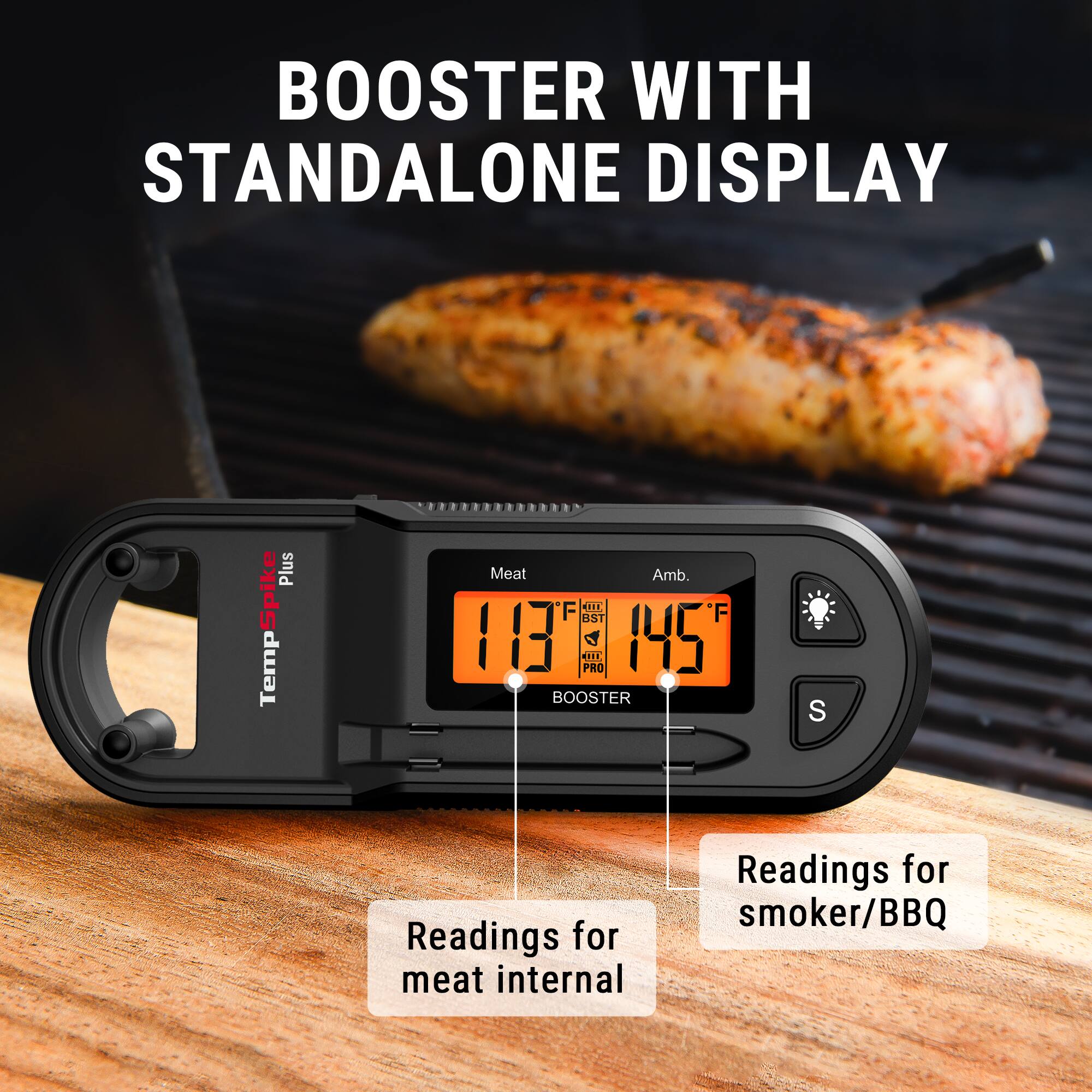 ThermoPro TempSpike Plus 600ft Wireless Meat Thermometer with
