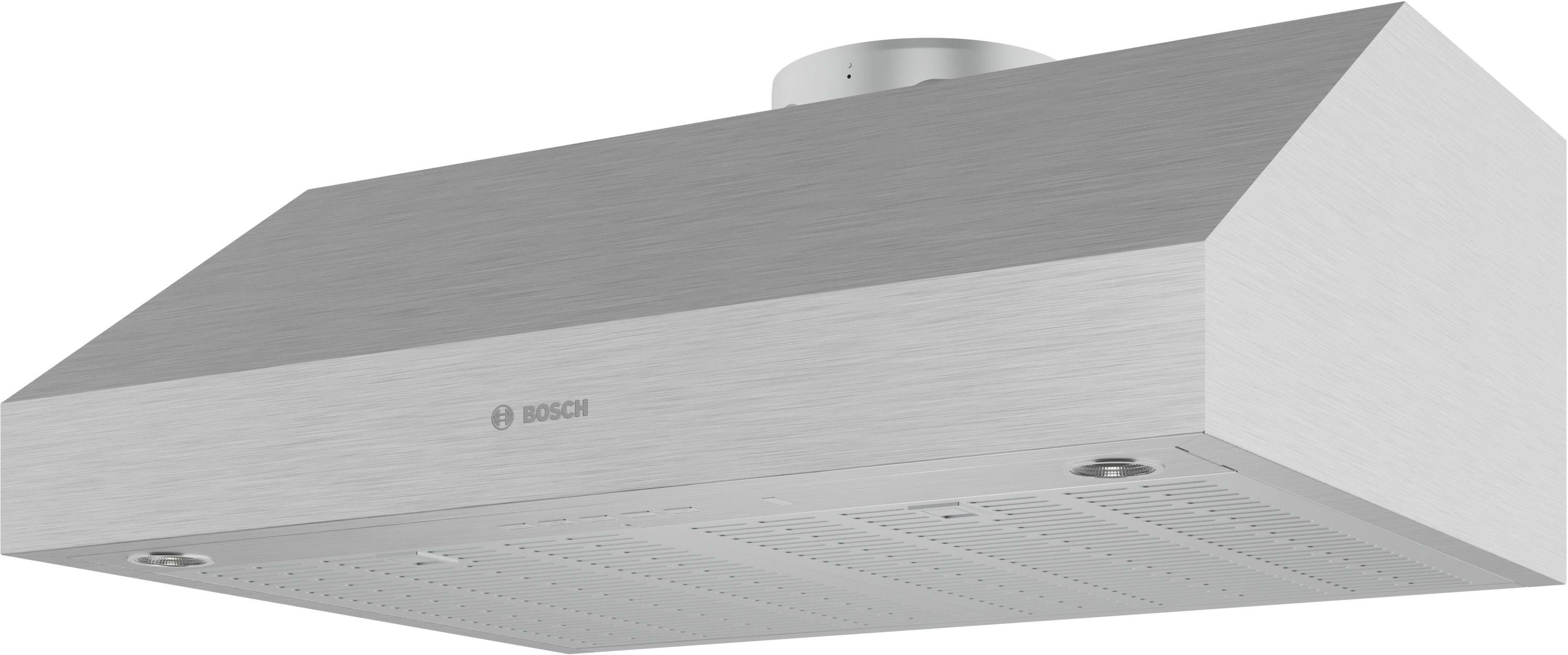 Angle. Bosch - 800 Series 36" Convertible Undercabinet Range Hood - Stainless Steel.