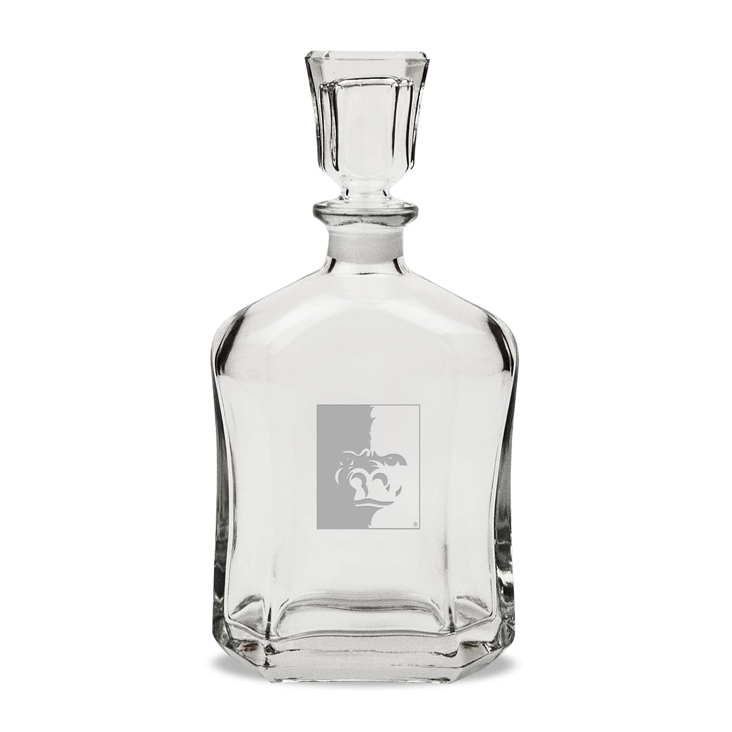 Jardine - Pittsburg State Gorillas Team Design 23.75oz. Crystal Whiskey Decanter - Multicolor