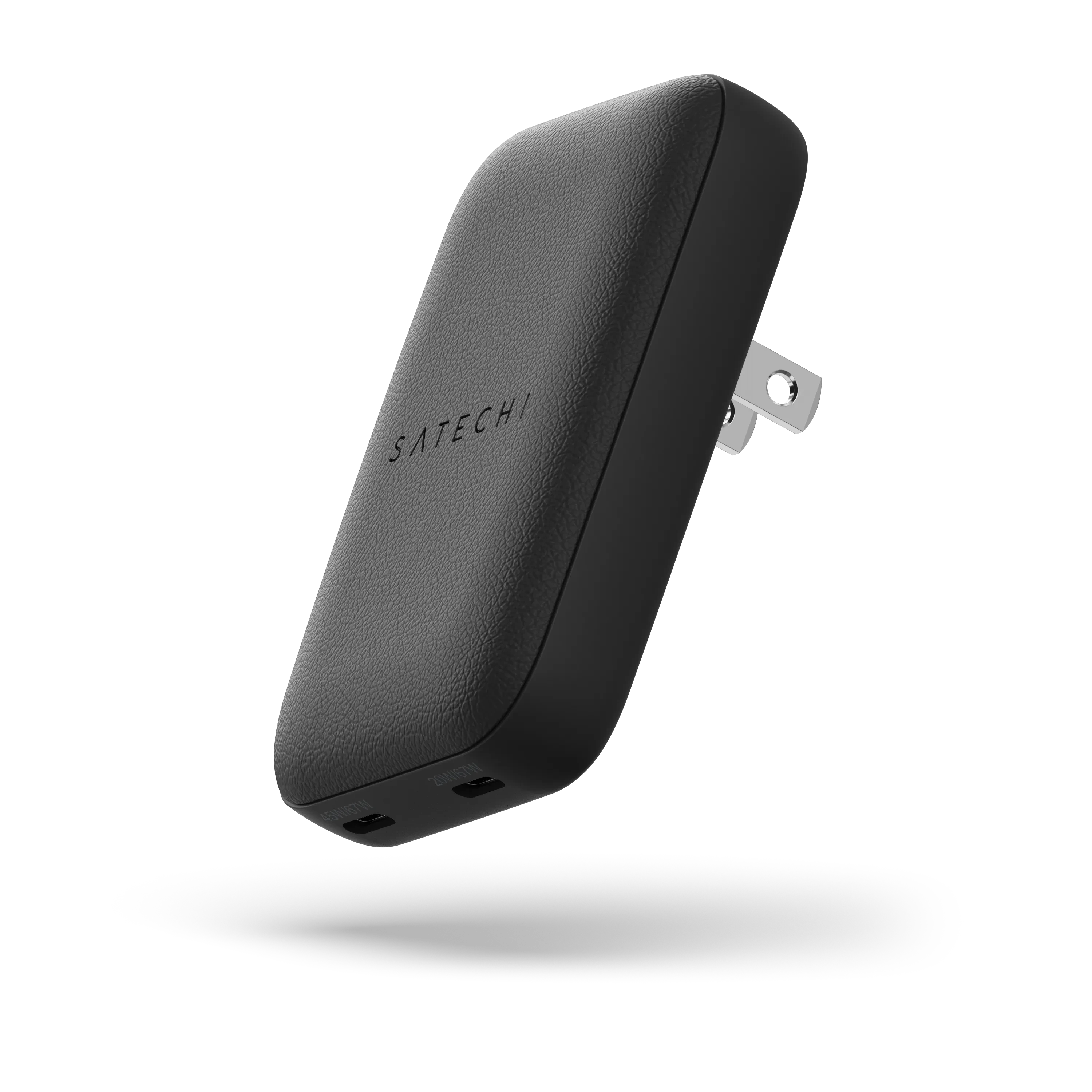 Satechi - OntheGo 67W Wall Charger, GaN USB-C Travel Charger (PD 3.0+PPS), 2 USB-C, 67W(1)/45W+20W(2) - Black price history on PriceWatchPro