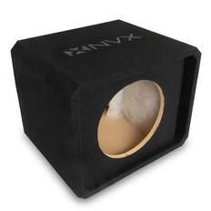 Front. NVX - NE121P Single 12" Slot Ported 3/4" MDF Subwoofer Enclosure.
