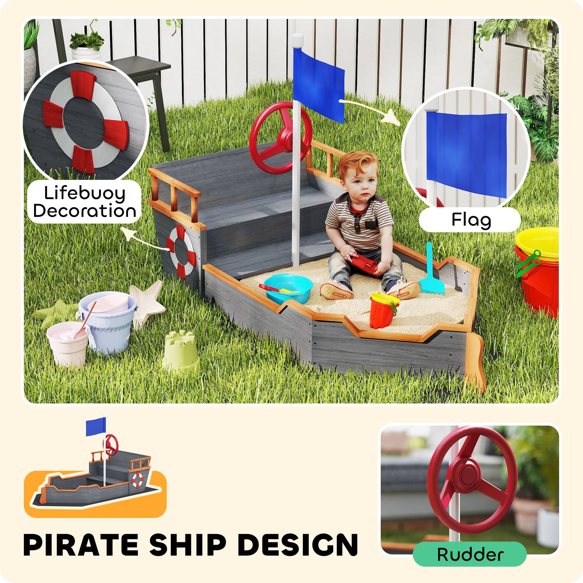 Lifebuoy Decoration  
Flag  
PIRATE SHIP DESIGN  
Rudder
