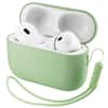 Front. Ornarto - ORNARTO Compatible with AirPods Pro 3 Case 2025, Full Protective Silicone with Front LED Visible Skin Case-Matcha - Matcha.