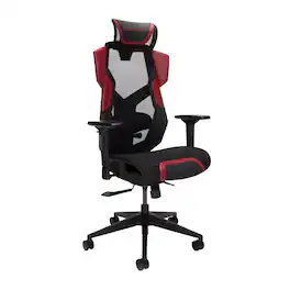 Respawn Products - RESPAWN FLEXX - Ergonomic Office and Gaming Chair, Breathable Mesh Home Office Chairs, Reclining Gaming Seat - Red