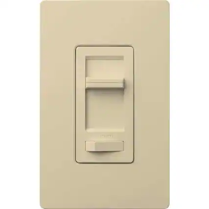 Front. Lutron - Lutron Lumea Ivory 150 W 3 Way Dimmer Switch 1 pk - Ivory.