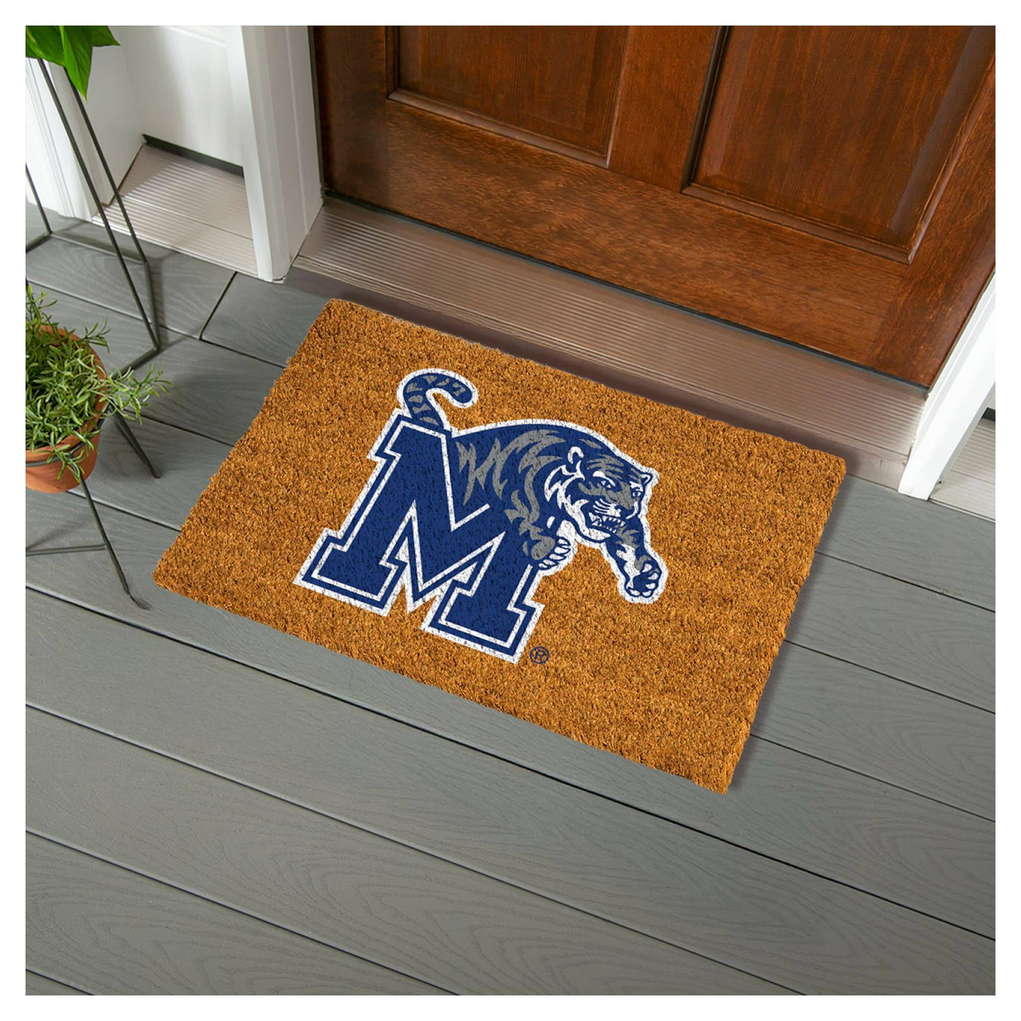 Alt View 1. Evergreen Enterprises - Memphis Tigers 28" x 16" Team Logo Outdoor Coir Mat - Multicolor.