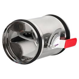 Unique Bargains - 5 Inch HVAC Duct Manual Volume Backdraft Damper, Adjustable Airflow Ducting Branch Vent Damper with Silicone Seal - Silver