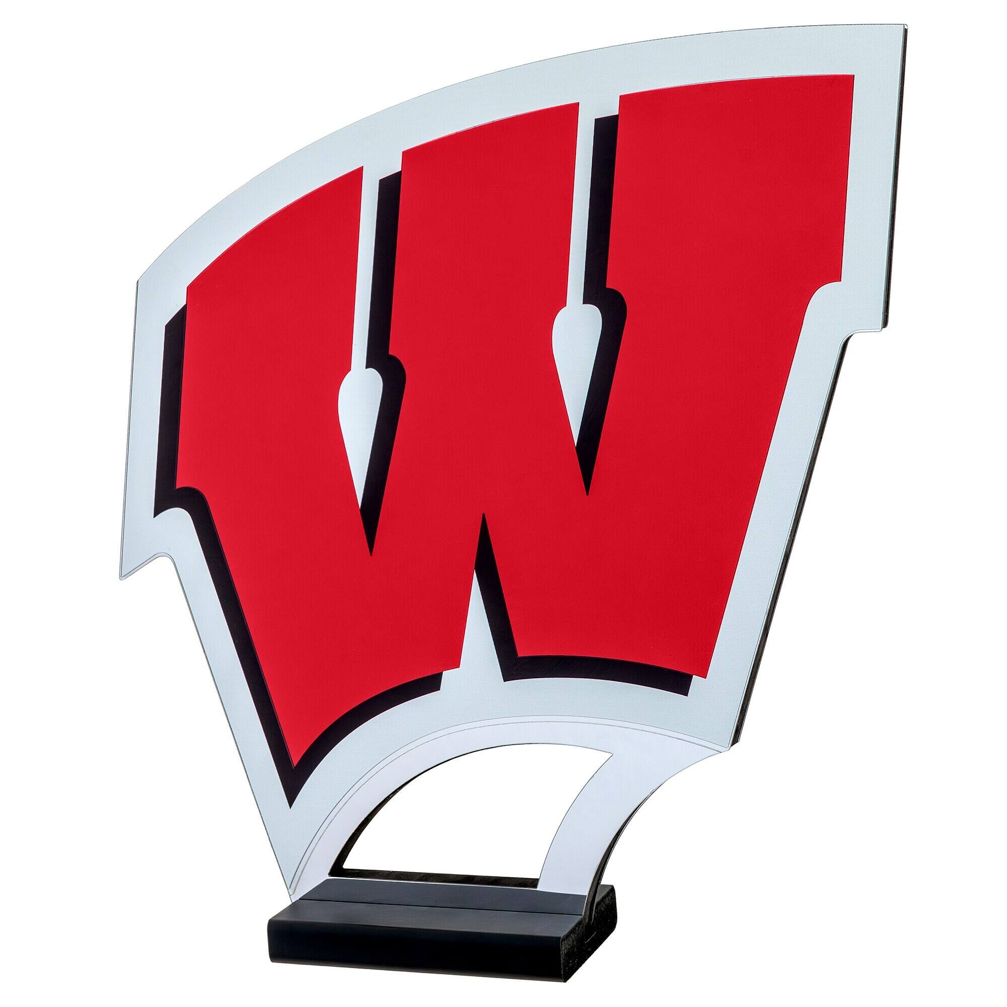 Alt View 1. Sporticulture - Wisconsin Badgers LED Infinity Logo Light - Red.