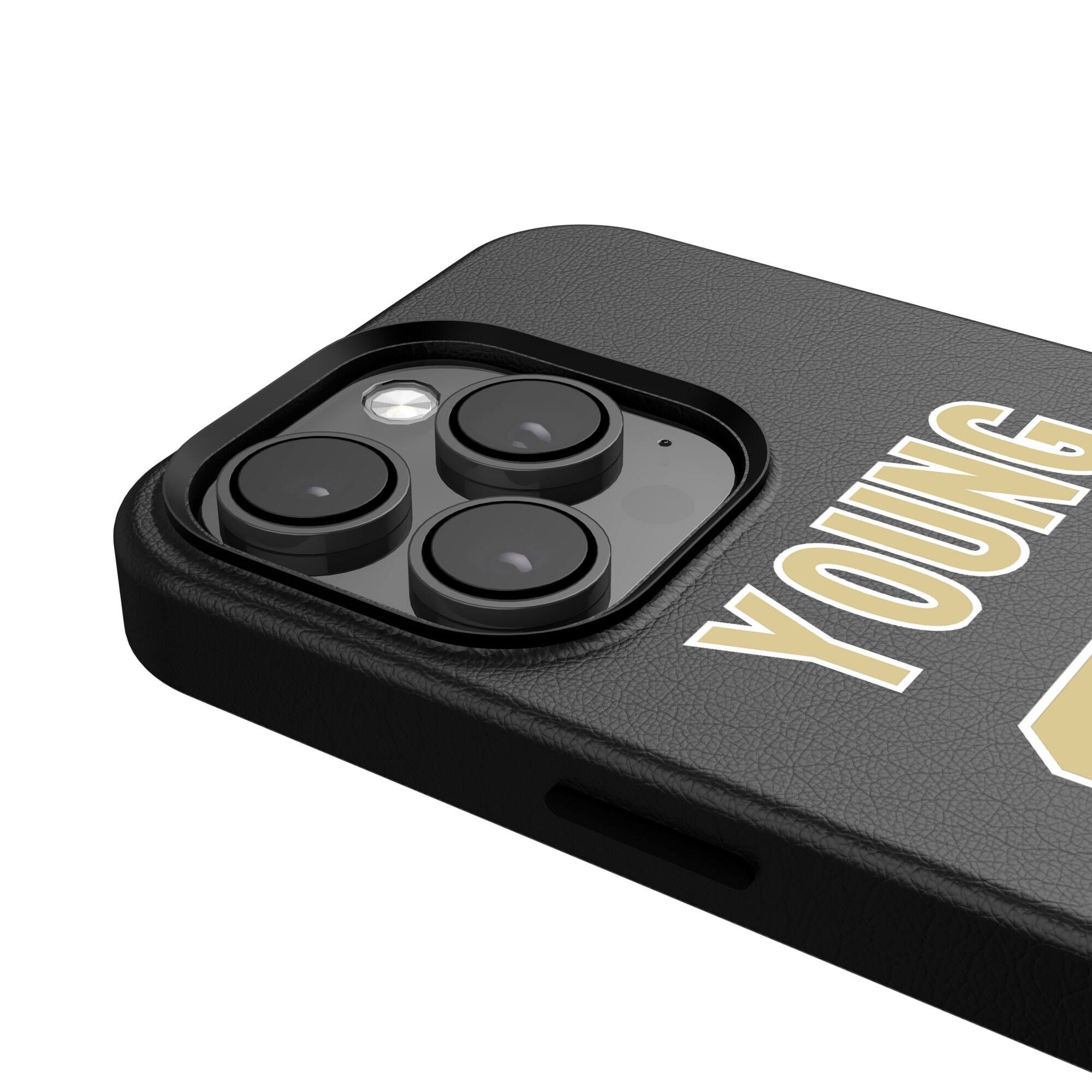 Alt View 3. Keyscaper - Chase Young-Black New Orleans Saints iPhone Magnetic Bump Case - 15 - Black.