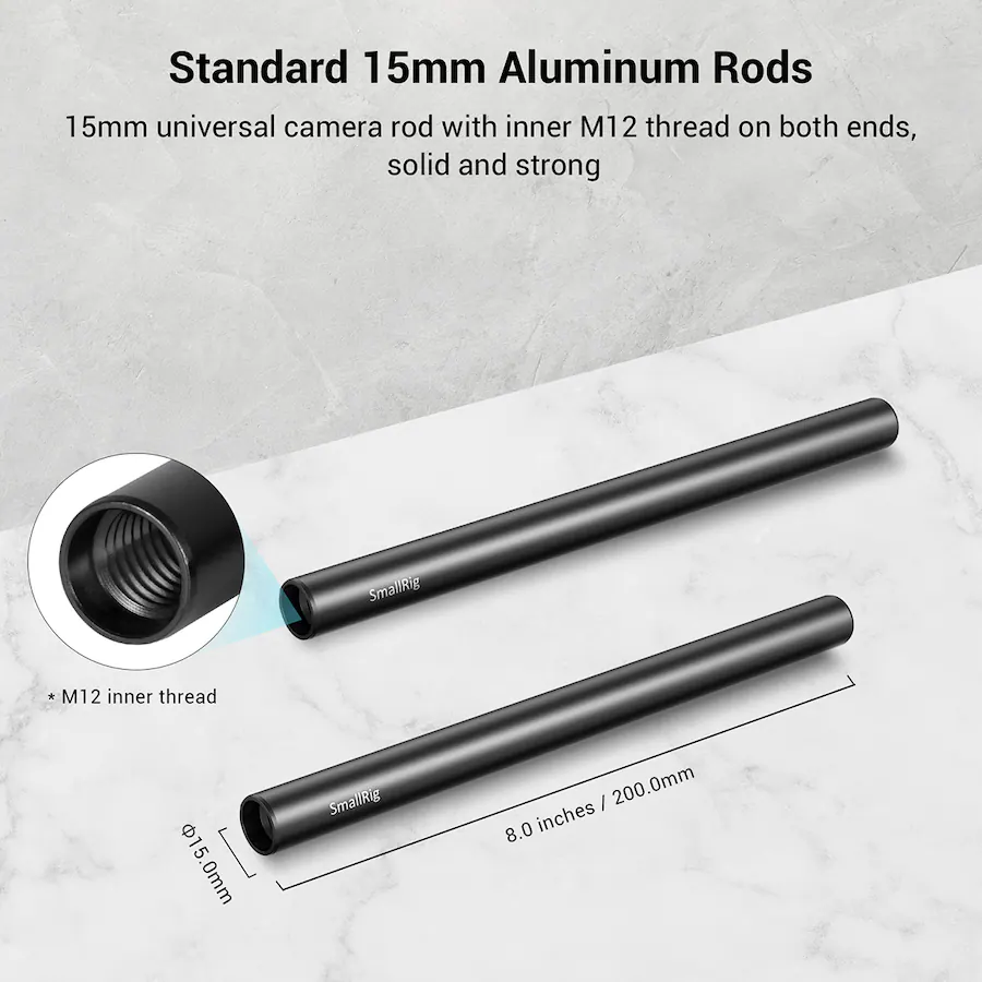 Universal Thread Rod SMALLRIG BASEPLATE WITH DUAL ROD CLAMP - Best Buy