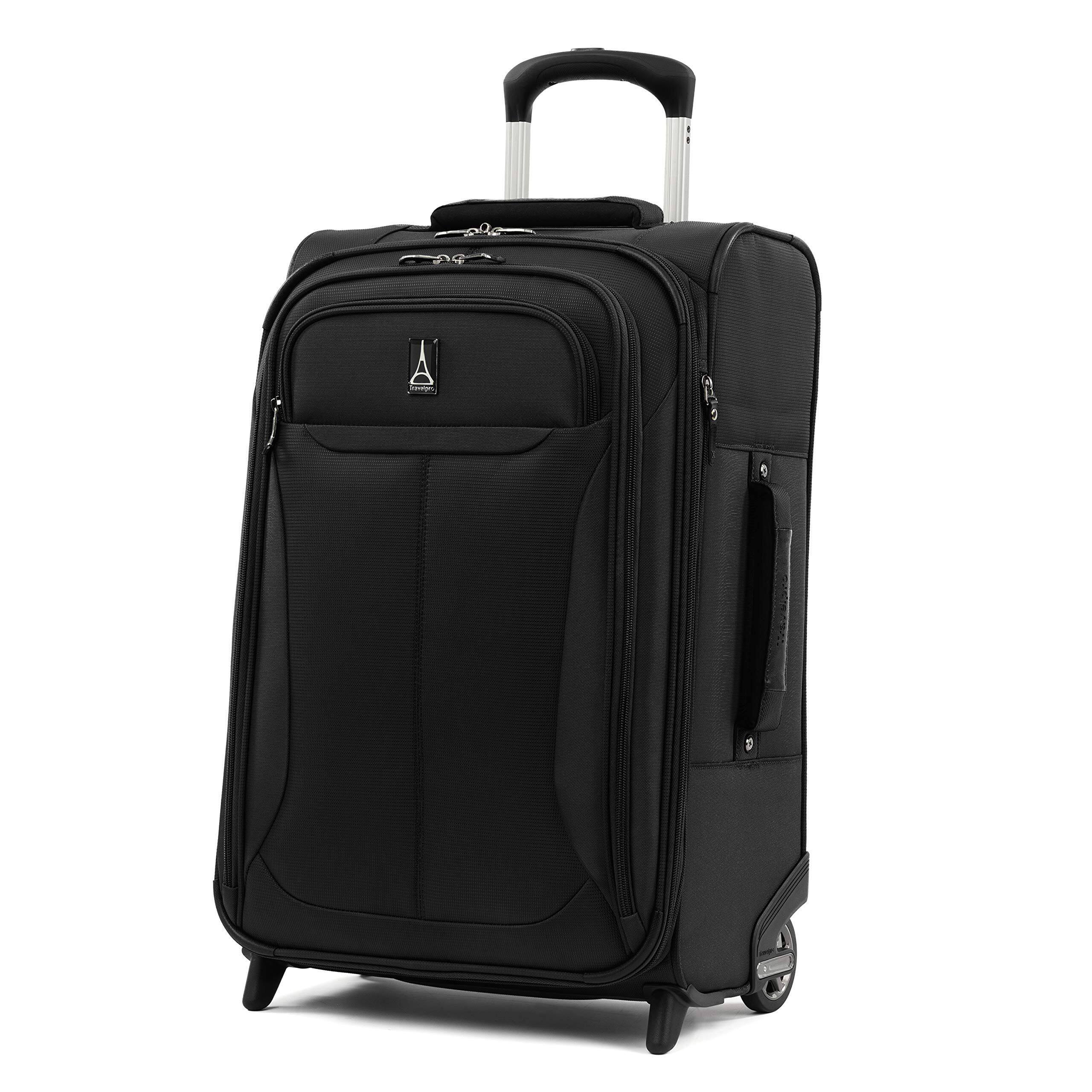 Angle. Travelpro - Travelpro Tourlite Softside Expandable Upright 22" Carry On - Black.