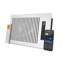 AC Infinity - AIRTAP T6, Smart Register Booster Fan 6" x 12" - White