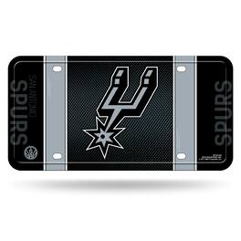 Rico Industries - San Antonio Spurs NBA 12x6 Metal License Plate Auto Tag - Multi