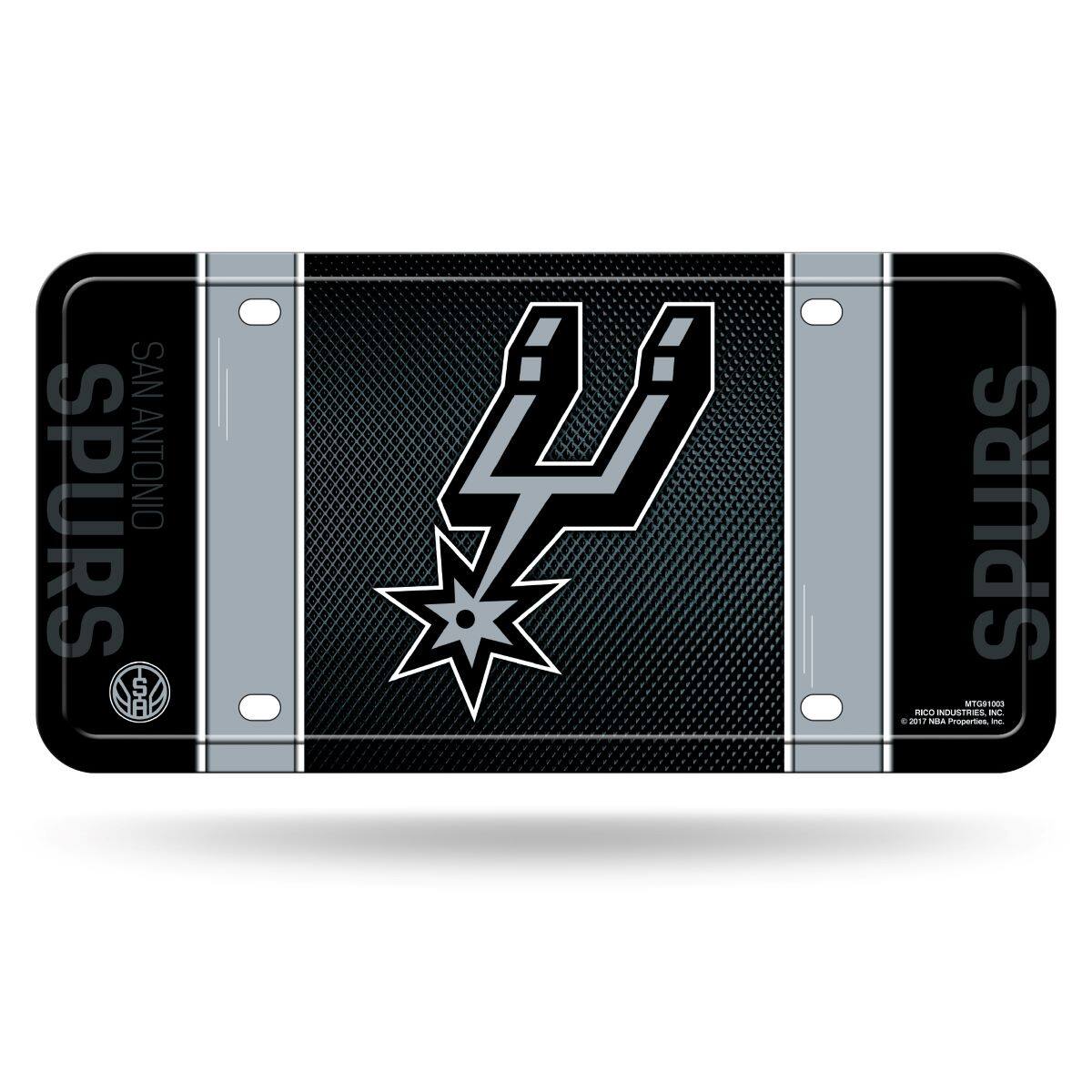 San Antonio Spurs NBA 12x6 Metal License Plate Auto Tag