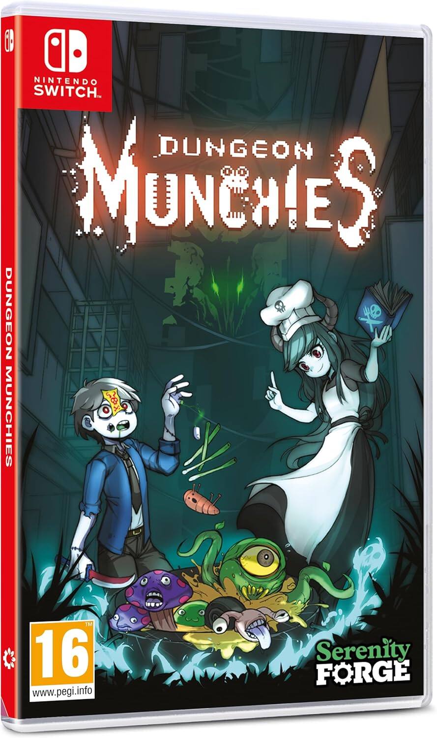 NINTENDO SWITCH  
DUNGEON MUNCHIES  
DUNGEON MUNCHIES  
16  
www.pegi.info  
Serenity FORGE