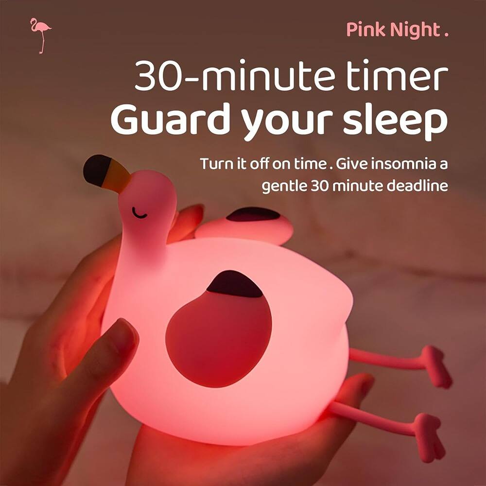 Pink Night.

30-minute timer  
Guard your sleep

Turn it off on time. Give insomnia a gentle 30-minute deadline
