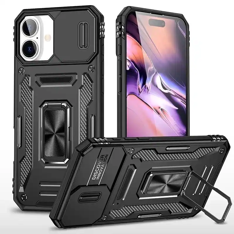 Shell Pro Plus Tech RomeTech Rome Tech Armor Case for iPhone 16 Plus Black - Best Buy