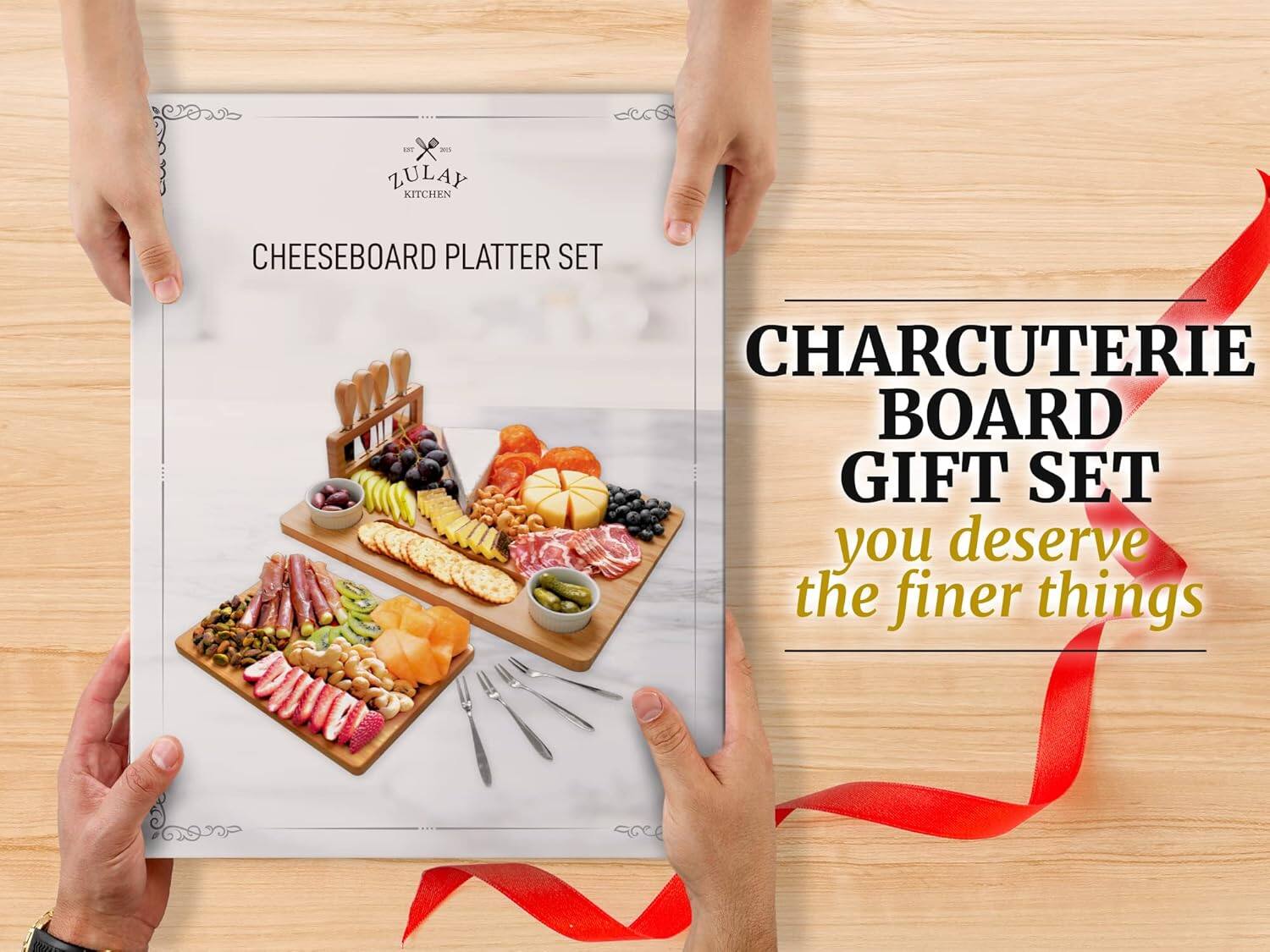 ZULAY KITCHEN  
CHEESEBOARD PLATTER SET  

CHARCUTERIE BOARD GIFT SET  
you deserve the finer things