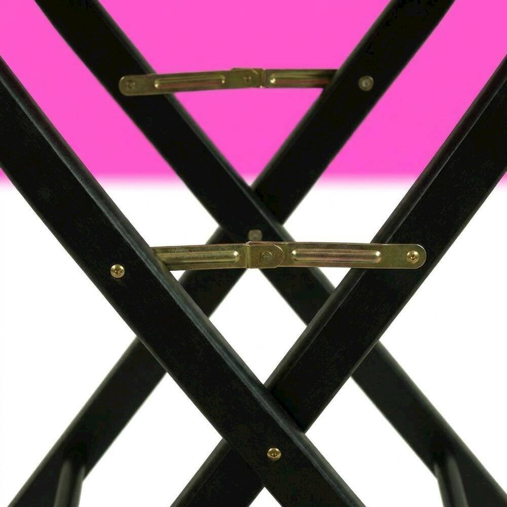 Alt View 1. FurniFact - Magenta Director's Chair - BlackFrame/Magenta Canvas.