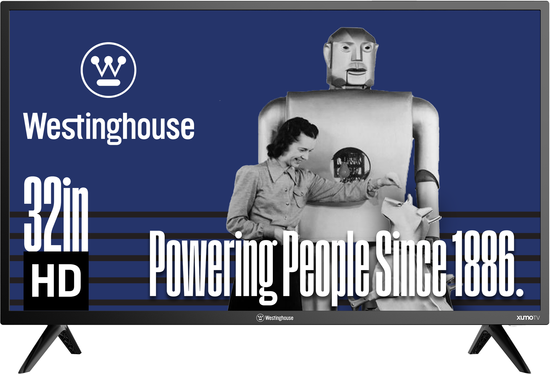 Westinghouse - 32" Smart ROKU TV, HD Flat Screen with Wi-Fi, Bluetooth, Mobile App, AirPlay, Alexa & Google