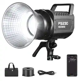 Neewer - FS150 130W 5600K LED Light, Bowens Mount - Black