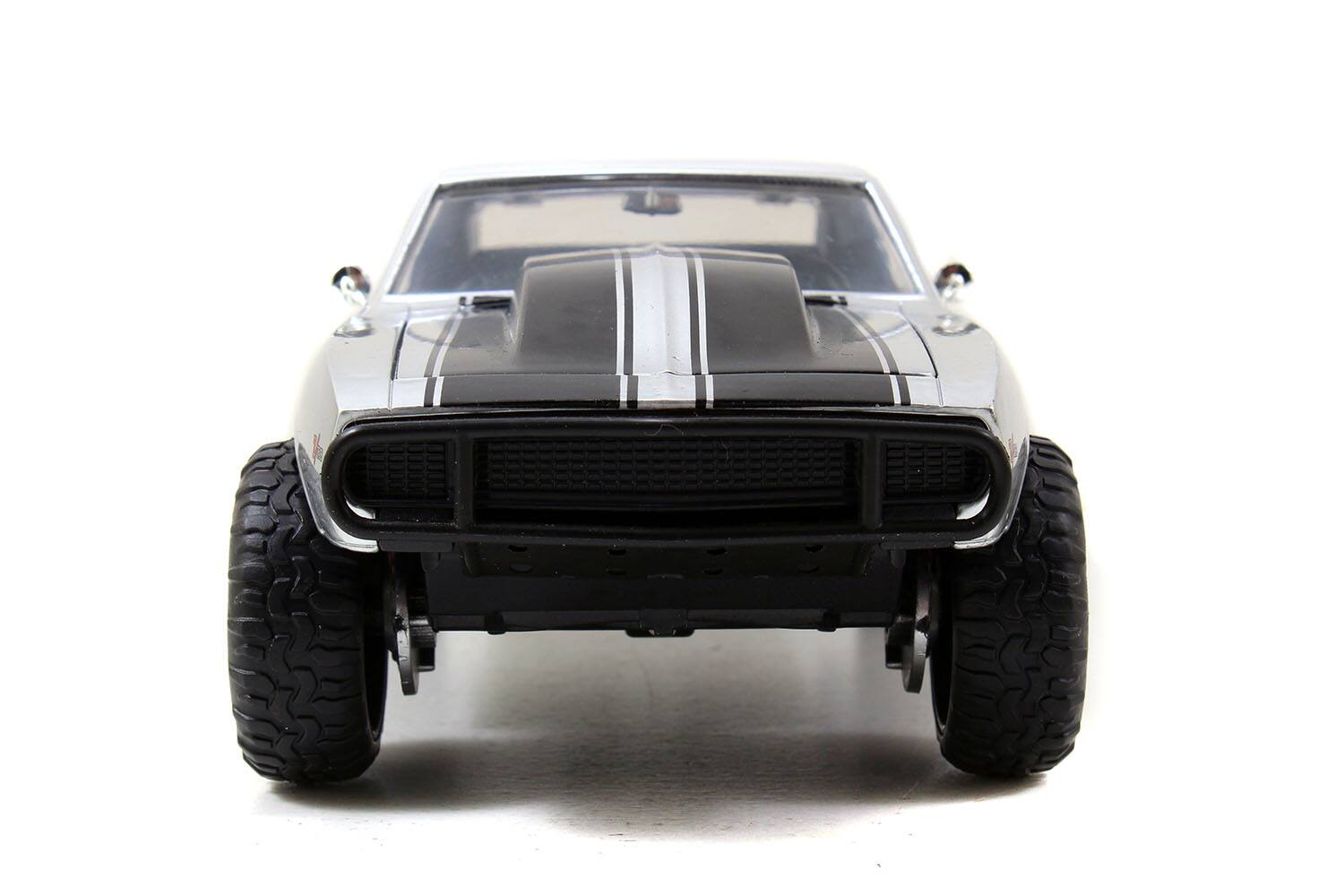 Alt View 1. Jada - Roman's Chevrolet Camaro Z/28 Silver "Fast & Furious 7" Movie 1/24 Diecast Model Car by Jada - Silver.