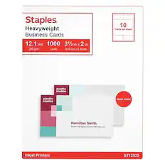 Staples Heavyweight Business Cards
12.1 mil 1000 Cards
3½ in x 2 in (8.89 cm x 5.08 cm)
250 g/m²
10 Cards per sheet
pixelfix studios
pixelfix studios
Hamilton Smith
Studio Manager
HamiltonSmith@pixelfixstudios.com
Matte White
Inkjet Printers
ST12522