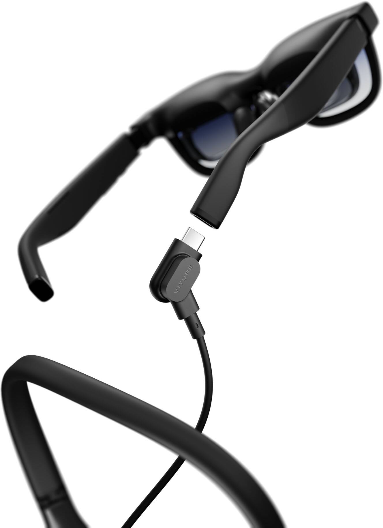 Alt View 17. VITURE - Beast XR/AR Glasses: Biggest & Brightest, 58° 1200p Built-in 3DoF, 9-Level Dimming, HARMAN Audio, Regular - Black.