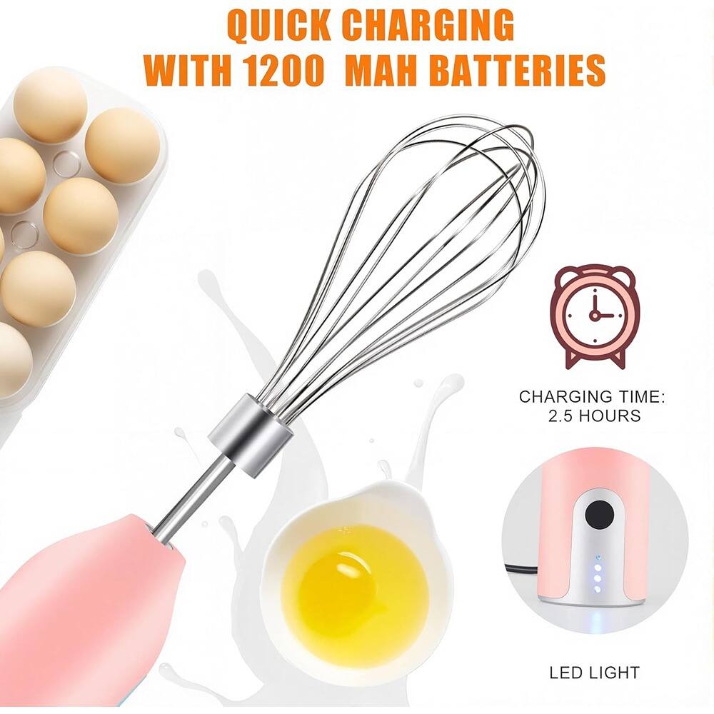 QUICK CHARGING WITH 1200 MAH BATTERIES

CHARGING TIME: 2.5 HOURS

LED LIGHT