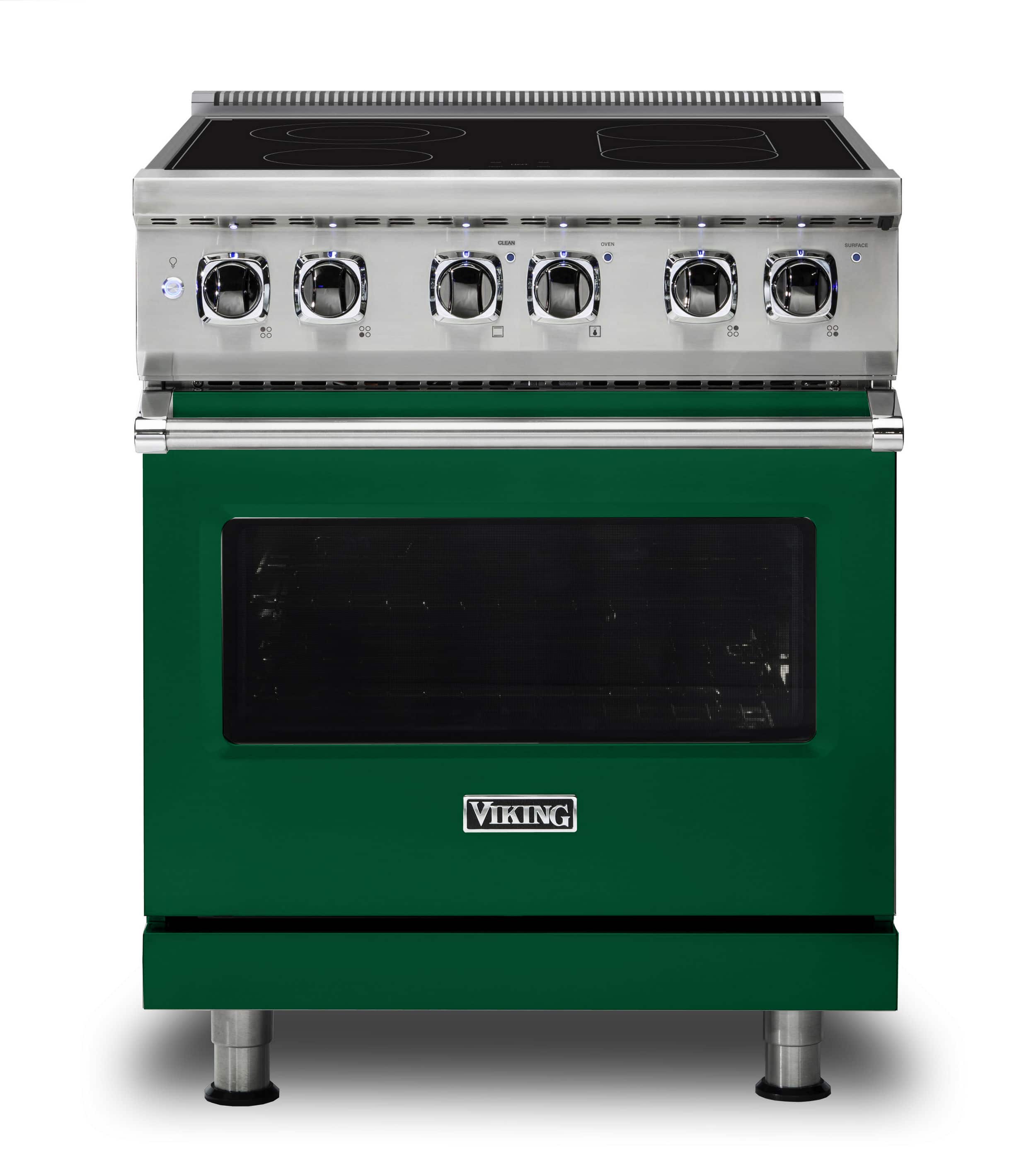 Front. Viking - 5 Series 30" Wide Freestanding Electric Range - Ivy.