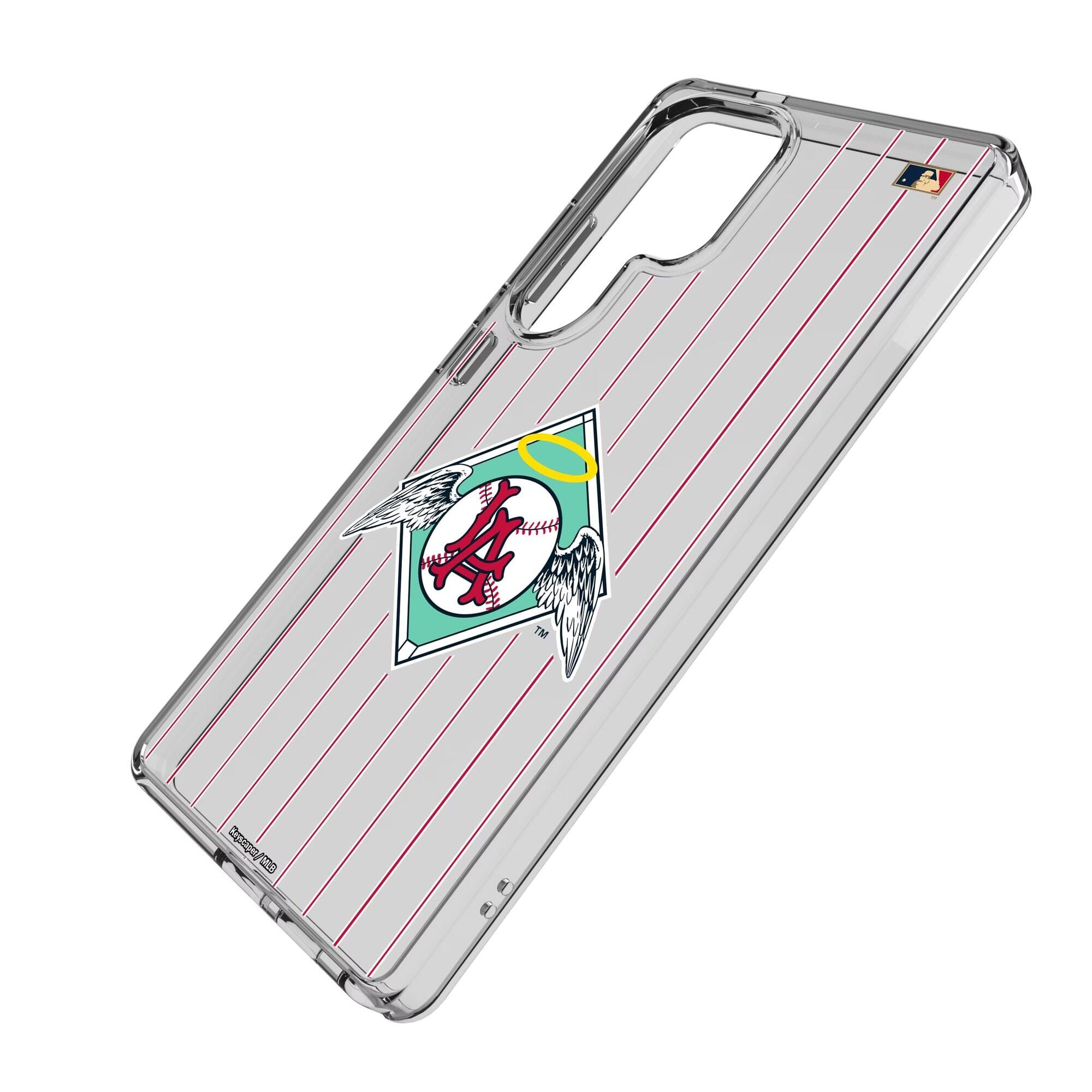 Alt View 1. Keyscaper - Los Angeles Angels Cooperstown Galaxy Clear Case - S24 Ultra - Multicolor.