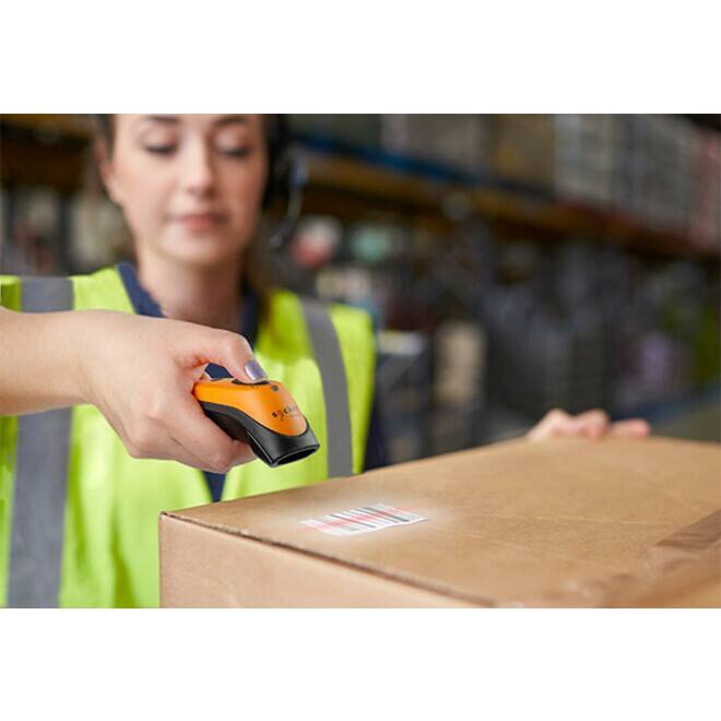 Alt View 3. Sleek Socket - DuraScan D740, Universal Barcode Scanner.
