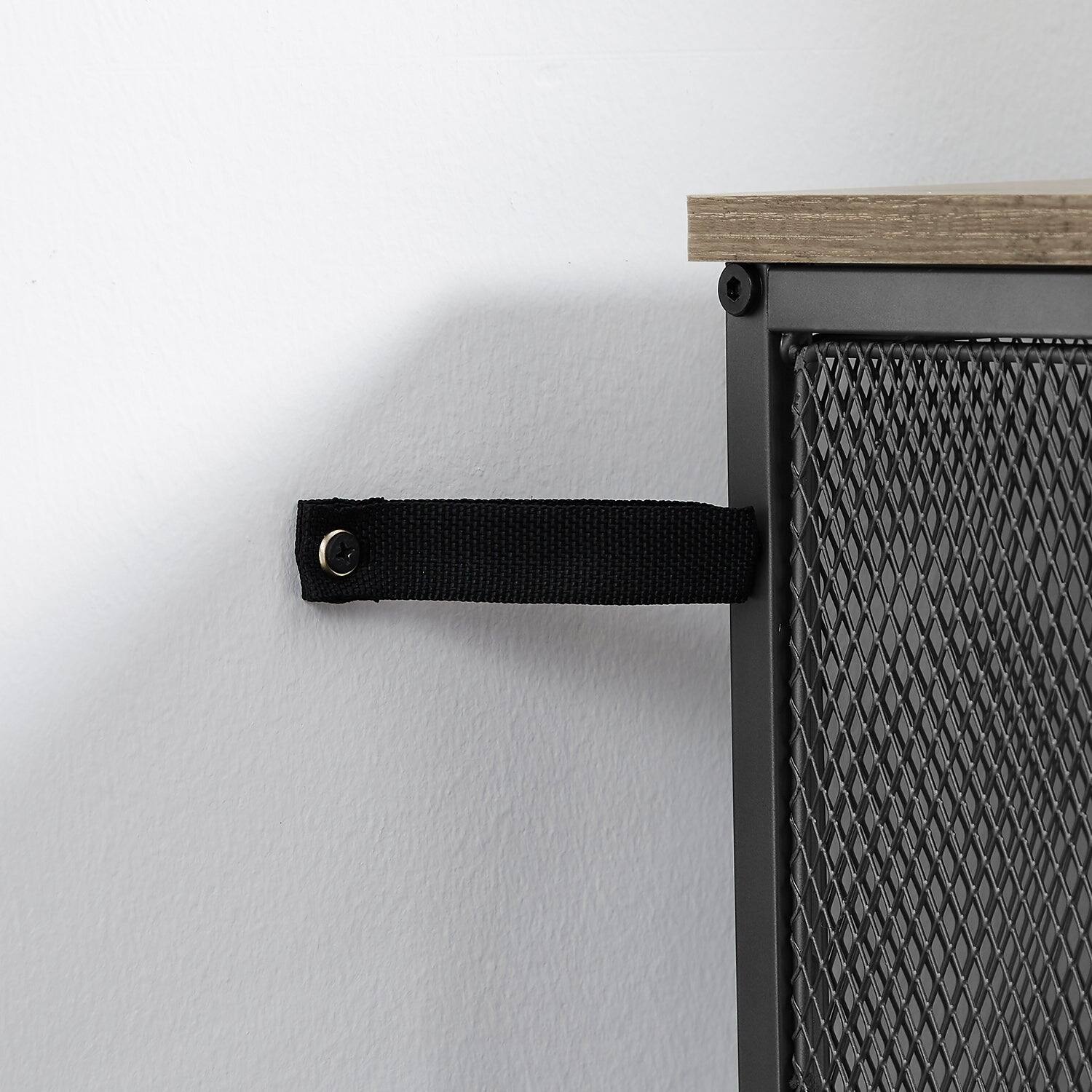 Left. Vecelo - Triangle Corner Storage Cabinet with Doors, Small Corner Cabinet with Shelves for Bathroom, Living Room & Entryway - Gray.