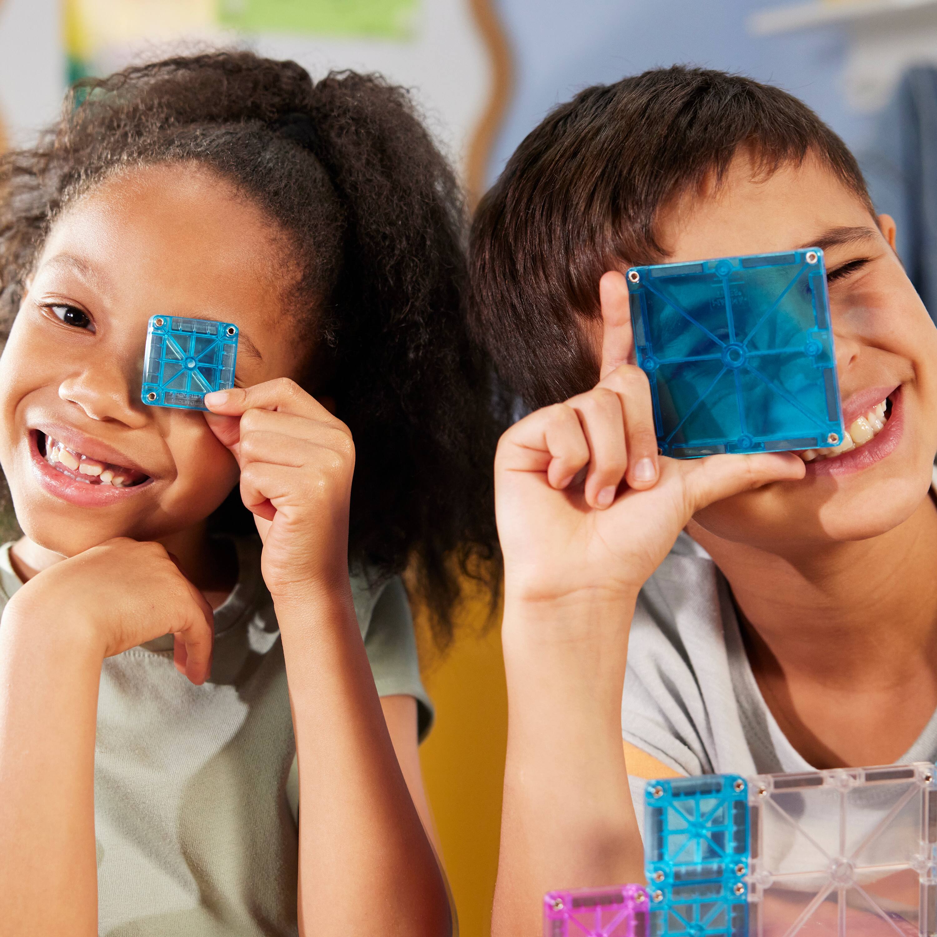 Alt View 2. Magna-Tiles - microMAGS Travel Set Deluxe 55-Piece Magnetic Construction Set, THE ORIGINAL MAGNA-TILES.