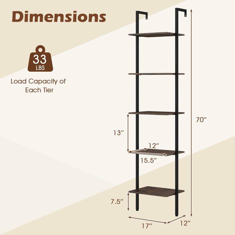 Dimensions  
33 LBS Load Capacity of Each Tier  

70"  
13"  
12"  
15.5"  
7.5"  
17"  
12"