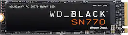 Western Digital - WD WDS100T3X0E BLACK 1TB SN770 NVMe - Gen4 PCIe, M.2 2280, Up to 5,150 MB/s Internal Gaming SSD Solid State Drive