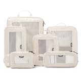 Epicka - TripCozy Compression Packing Cubes - 6 Set Durable Travel organizer Bags with Mesh Top for Carry on - Beige