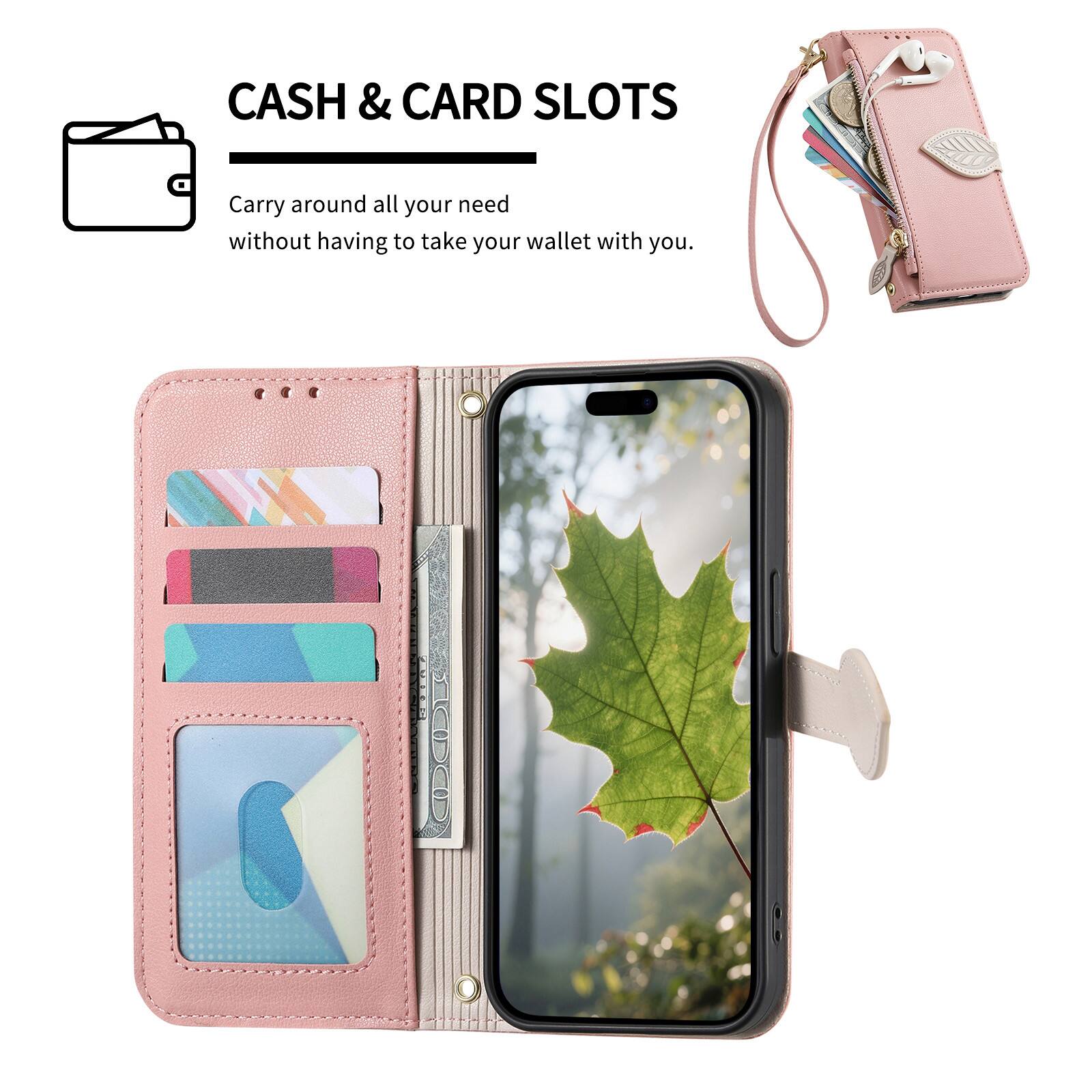 CASH & CARD SLOTS  
Carry around all your need without having to take your wallet with you.