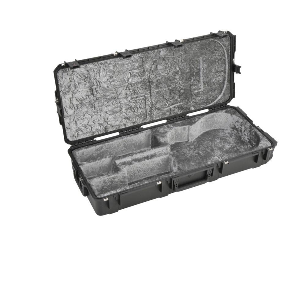 Left. SKB - SKB iSeries Waterproof Acoustic Guitar Case with Wheels, Black.